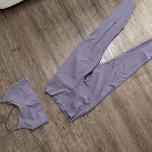 Nike Lavender Sports Bra and Leggings Set
